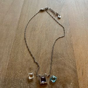 2/$10 Swarovski interchangeable gemstone necklace